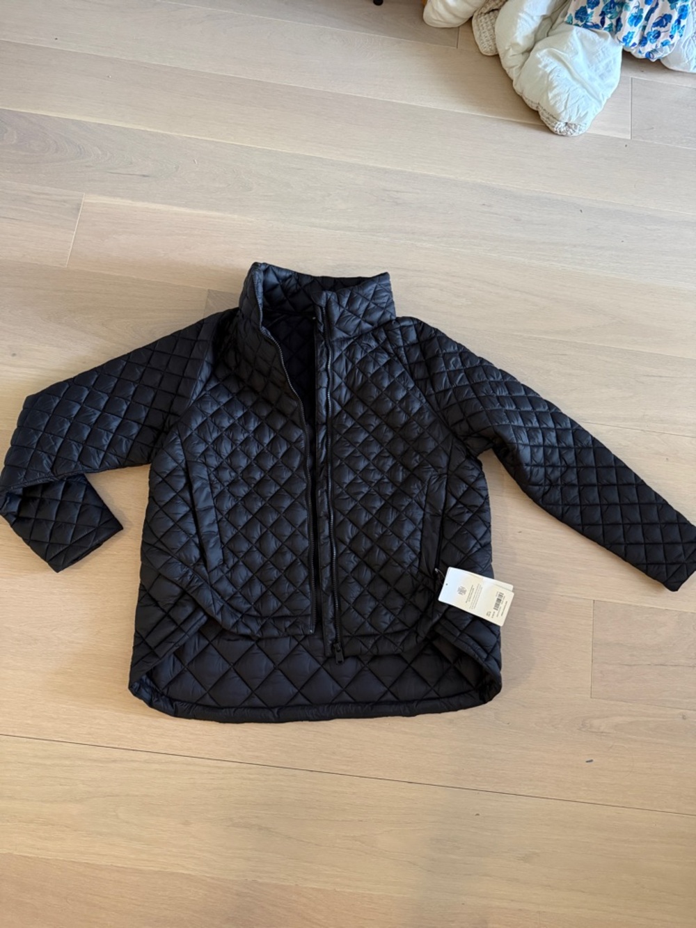 Athleta black quilted jacket